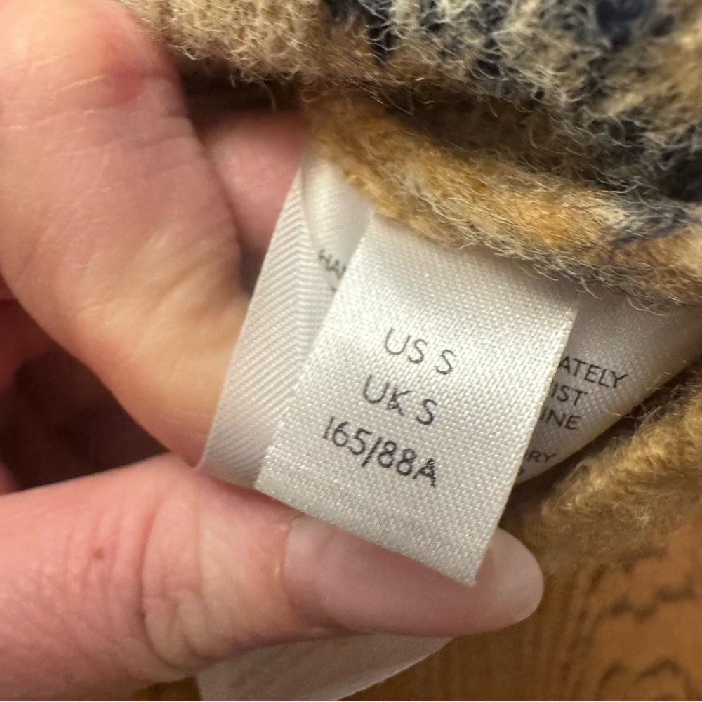 Anthropologie Rachael Sweater‎ Patchwork knit crew Cabincore Grandmacore - Picture 6 of 8